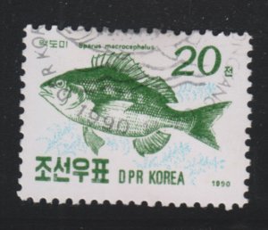 North Korea 2952 Fish 1990