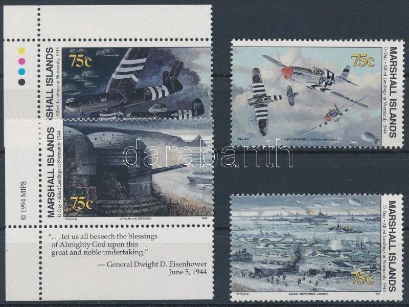 Marshall Islands stamp World War II (LXXIV) set MNH 1994 Mi 517-520 I WS163602