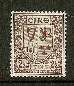 Ireland, Scott #110, 2 1/2p Coat of Arms, F-VF Ctring, MH