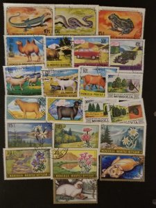 MONGOLIA Asia Used Stamp Lot Collection CTO T6456