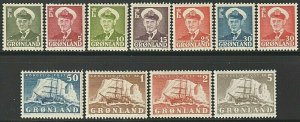 EDSROOM-8787 Greenland 28-38 LH 1950-60 Complete Frederick IX & Ship CV$125