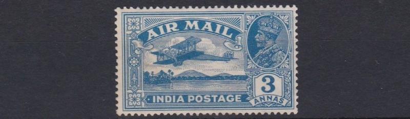 INDIA  1929  S G 221  3A   BLUE   MH 