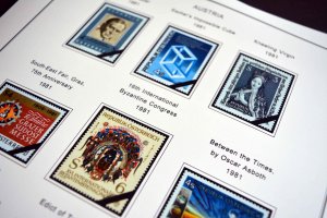 COLOR PRINTED AUSTRIA 1850-2010 STAMP ALBUM PAGES (317 illustrated pages)