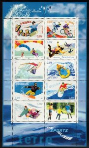 FRANCE 2004 Extreme Sports Sheet; Scotty 3045, Yvert Bloc 76; MNH