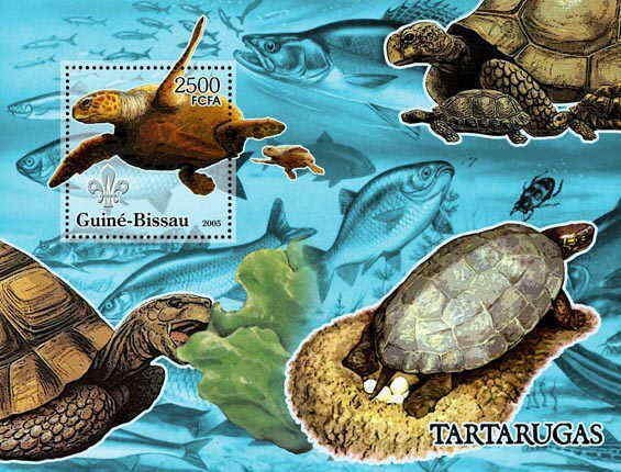 Guinea-Bissau -Turtles Stamp Souvenir Sheet 5403b