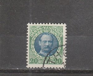 Danish West Indies  Scott#  46  Used  (1908 King Frederik VIII)