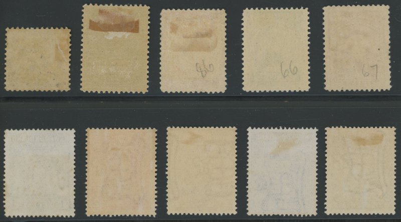 Newfoundland - Small group of 10 older Unused - mint hinged or no gum