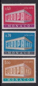 Monaco  #722-724   MNH  1969   Europa