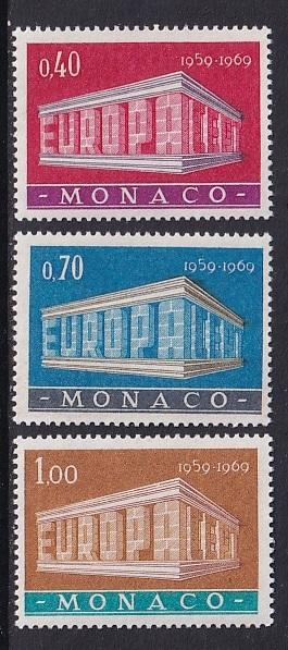 Monaco  #722-724   MNH  1969   Europa