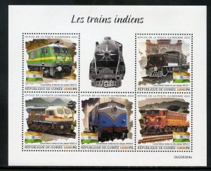 GUINEA 2023 INDIAN TRAINS SHEET MINT NH