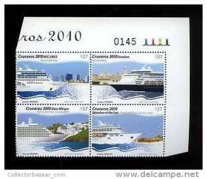 Cruise ship coast shore & lighthouse Uruguay MNH stamp set boat tourism cv+$15