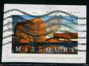 5626 US (55c) Missouri Statehood SA, used on paper