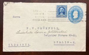 EL)1913 COSTA RICA, PRESIDENT B. CARRILLO, IN POSTAL STATIONARY WITH SPECIAL CAN