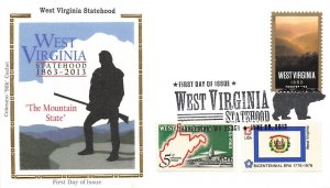 4790 WEST VIRGINIA - Colorano combo FDC