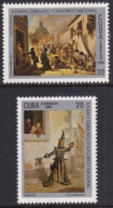 Sc# 2540 / 2541 Cuba 1982 Paintings by V.P. Landaluze full set MNH CV: $2.00