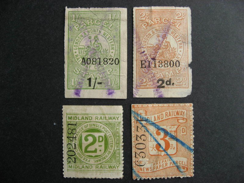 Great Britain revenues Midland, North Western Railway, used, but all have faults