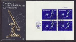 UN New York 373 Space P/B Geneva U/A FDC