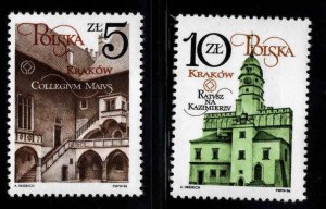 Poland Scott 2717-2718 MNH** Kracow restoration stamp set