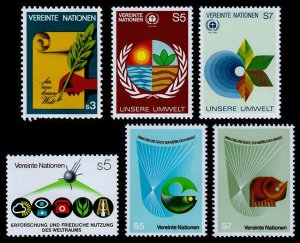 United Nations - Vienna Scott 24, 25-26, 27, 28-29 (1982) Mint NH VF B