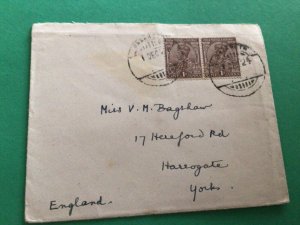 India king George V  postal cover A14800