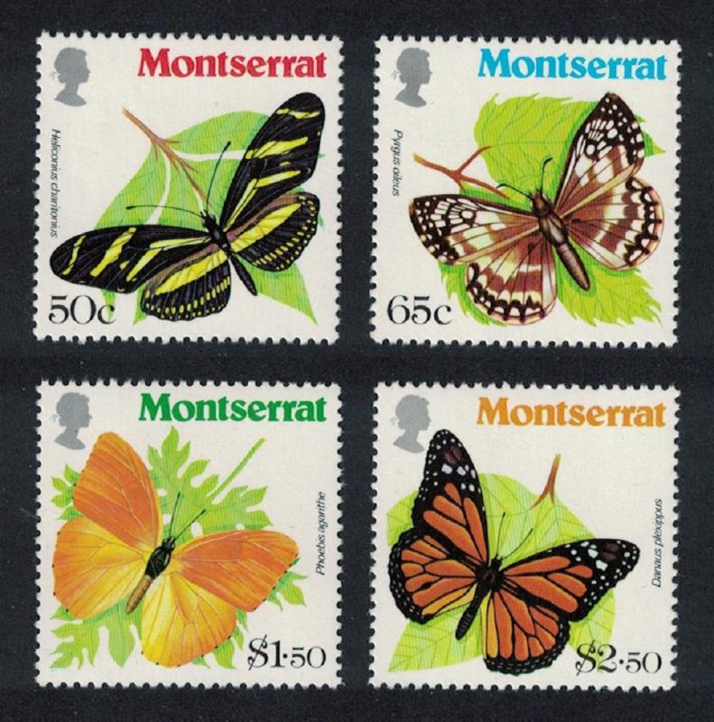 Montserrat Butterflies 4v 1981 MNH SG#486-489