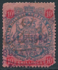 Rhodesia, Sc #39, 10sh Used