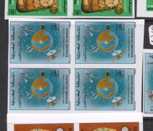 Morocco Space SC 735 Imperf Block of Four MNH (6die)