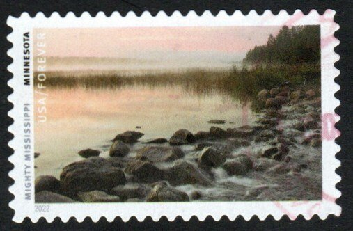 New 2022 - (58c) - Mighty Mississippi: Minnesota - 1 of 10 USED Single Off Paper