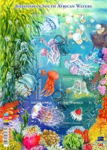 South Africa - 2015 Jellyfish Sheet Used