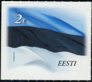 Estonia #754 Country Flag 2€ Postage Stamp 2014 Europe Eesti MNH