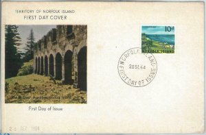 69118 - NORFOLK ISLAND - POSTAL HISTORY - FDC  COVER 1964 - ARCHITECTURE