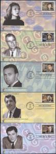 #4248-52 American Journalists C-Cubed FDC Set