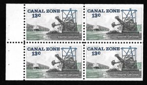 CANAL ZONE 163A  13 cent Dredge Cascadas Stamp Mint OG NH XF