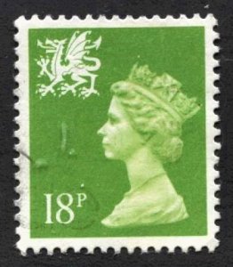 STAMP STATION PERTH Wales #WMH34 QEII Definitive Used 1971-1993