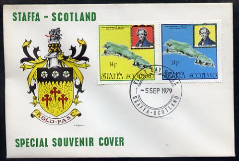 Staffa 1979 Mendelssohn\'s Visit cover #2 bearing 2 x 14p...