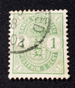 Danish West Indies # 21, 1900 Coat of Arms, Cat value, $3.00