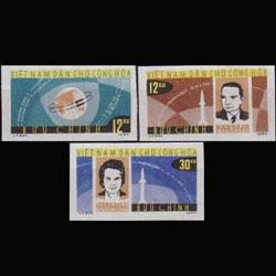 VIET NAM NORTH 1964 - Scott# 291-3 Space Imp. Set of 3 NH