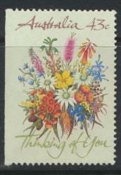 SG 1231  SC# 1164b  Used  left margin imperf Wildflowers 