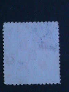 ​CHINA-1913 SURCHARGE OVPT. 5C ON 15C-FARMER REAPING RICE-USED-110 YEARS OLD