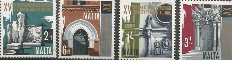 MALTA, 371-374, MNH, HISTORY OF ARCHITECTURE