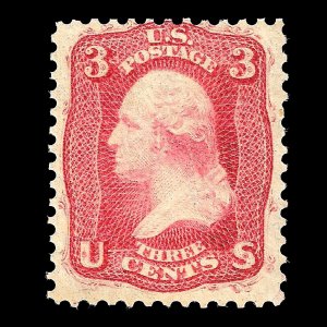 WCstamps: U.S. Scott #65-E15h 3c Pemiere Gravure VG/F Mint OGph 2023 Crowe Cert