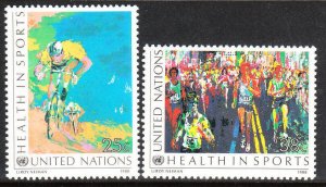 526-27 United Nations 1988 Health in Sports MNH