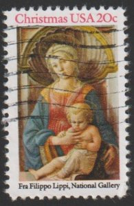 SC# 2107 - (20c) - Madonna & Child by Lippi, used single