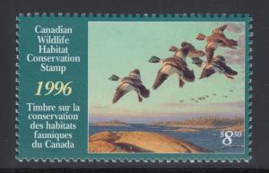 Canada Uni FWH12 MNH. 1996 $8.50 Goldeneyes, Hunting Permit Stamp, VF