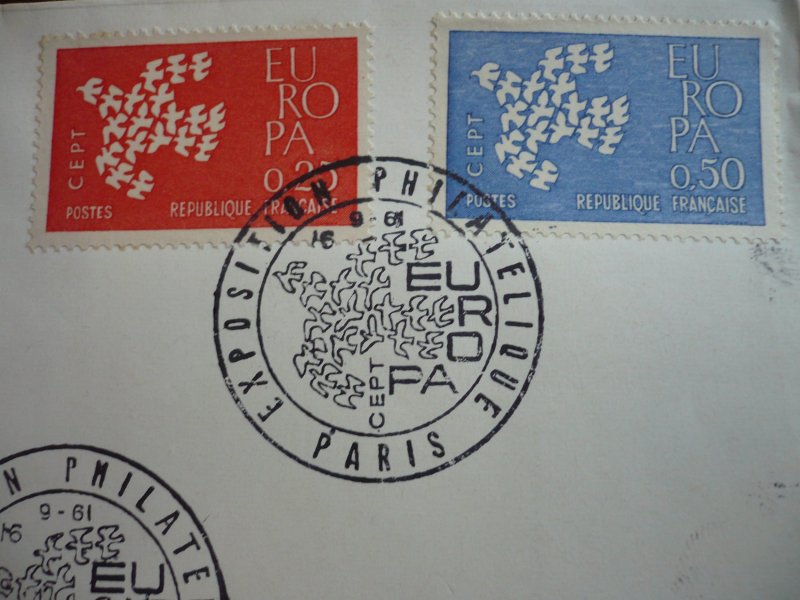 Postal History - France - Scott# 1005-1006 - First Day Cover