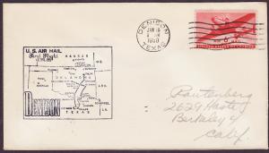 C25 A.M. 81 cacheted first flight cover