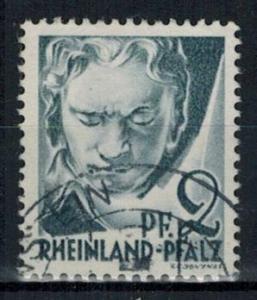 Germany - French Occupation - Rhine Palatinate - Scott 6N1