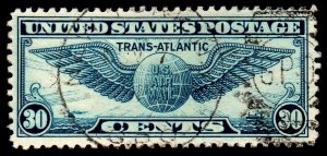 U.S. Scott #C24: 1939 30¢ Trans-Atlantic Airmail, Used, VF