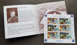 *FREE SHIP Moldova Europa CEPT Scout 2007 Boy Jamboree Butterfly (booklet) MNH