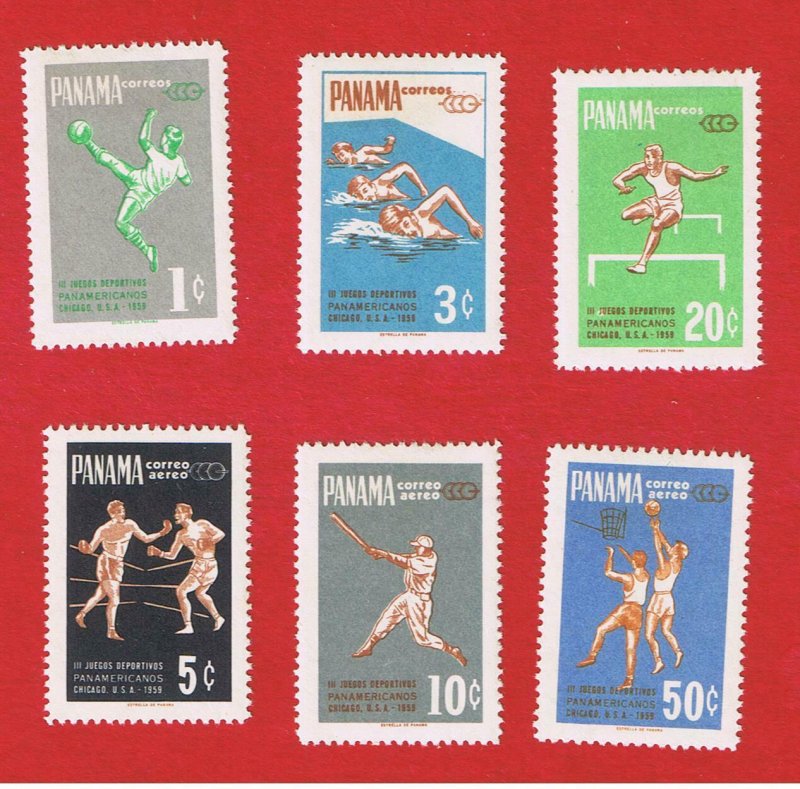 Panama #430-432 #C24-C26  MVFLH OG  Olympics Free S/H  